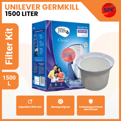 PAKET UNILEVER PURE IT GERMKILL KIT FILTER PURE IT CLASSIC 1500 LITER OBAT PURE IT GERM KILL / FILTE