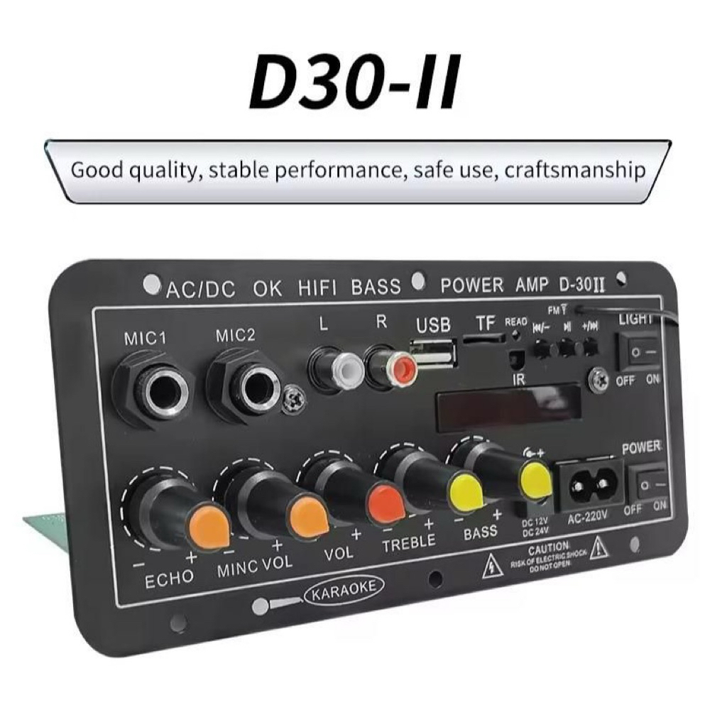 D30 II PLUS 2000W Amplifier board Tampilan digital Power amplifier board Untuk 812 Inci Speaker