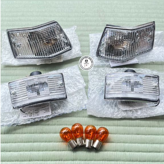 Lampu sen set triom by piaggio mika bening utk px excel dkk