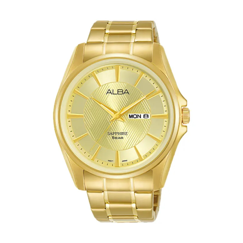 Jam Tangan Pria Tali Rantai Alba AB AJ6094