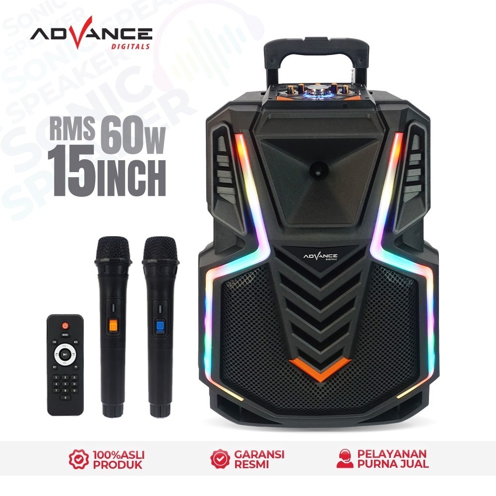 Advance Speaker Professional Portable Speaker Aktif 15 Inch K-1508