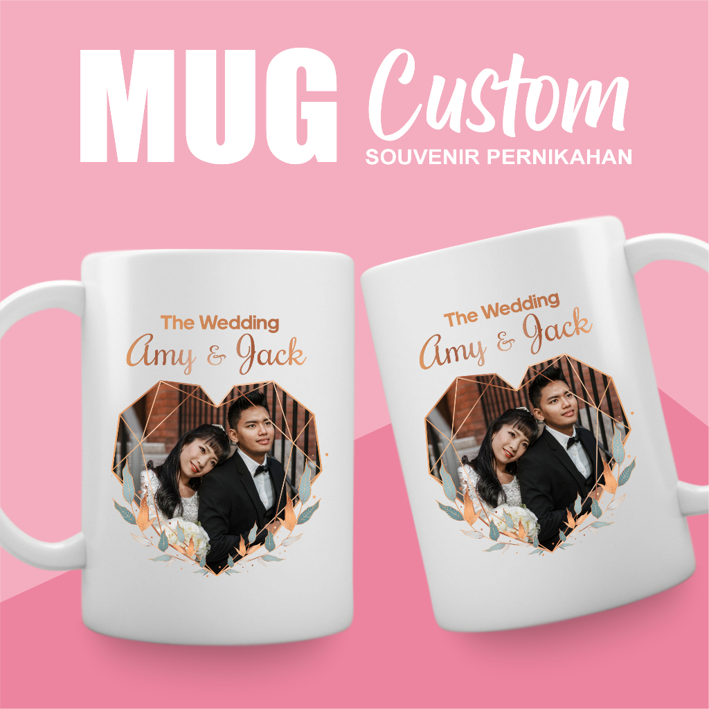 Mug Custom Souvenir Pernikahan