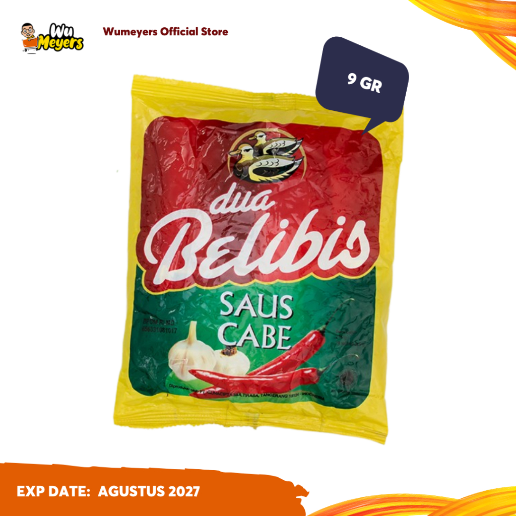 Saus Cabe Cap Dua Belibis Sachet 9 gr / Saos Sambal Dua Belibis Sachet