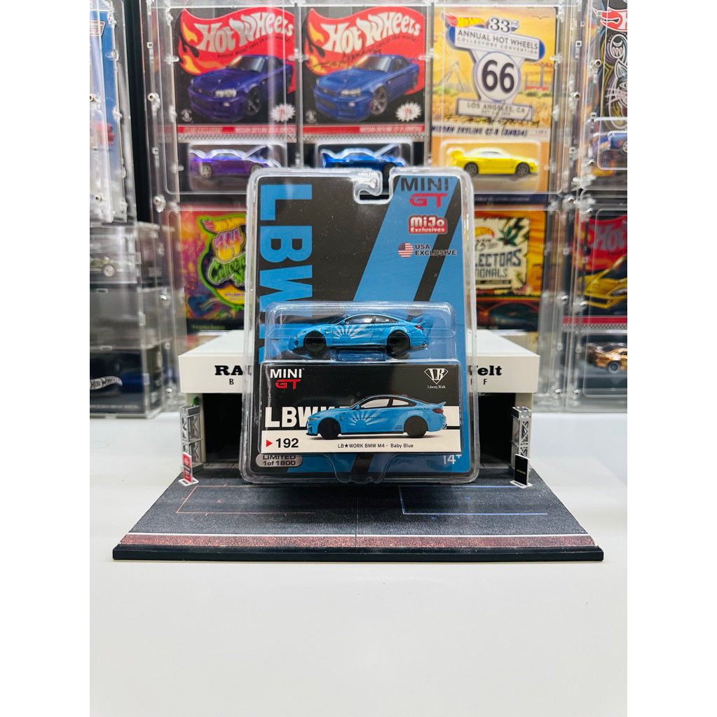 Mini GT No 192 LB Works BMW M4 Baby Blue Mijo Exclusive