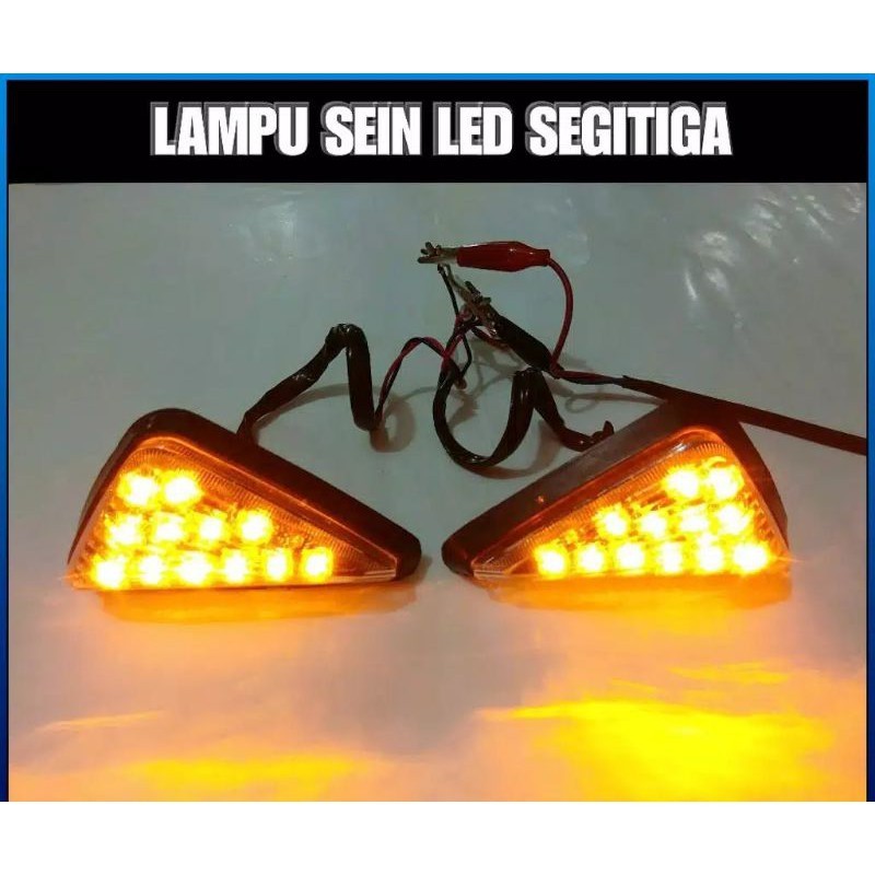 Lampu Sein Tempel Segitiga LED Untuk Semua Jenis Motor Fairing Ninja 250 300 R15 R15 R25 GSX 150 CBR