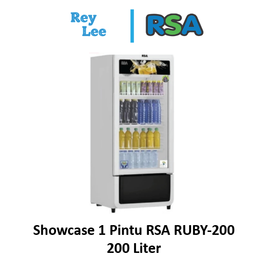Showcase 1 Pintu RSA RUBY-200 200 Liter