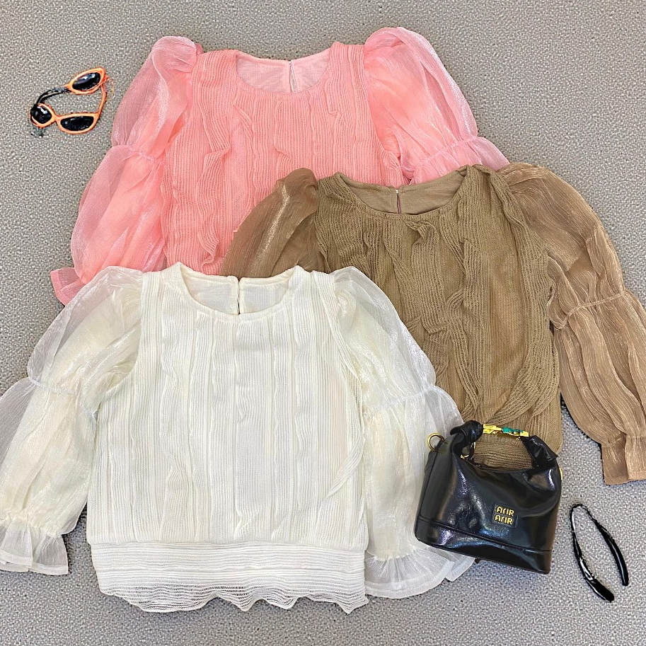 Atasan Blouse Import Anak Cewek Lengan Panjang