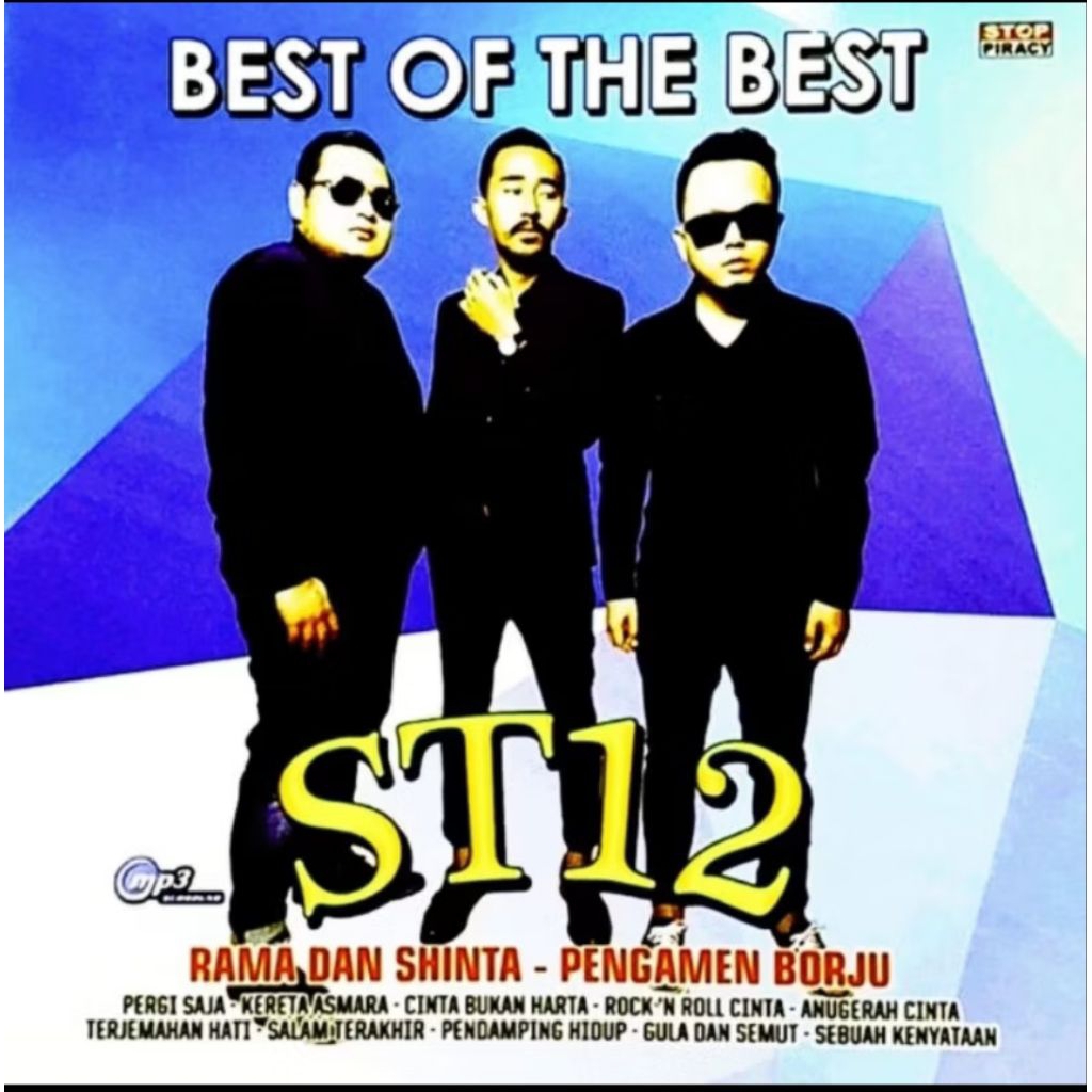 Kaset Mp3 Audio Mobil Lagu ST 12 Terlaris - CD Musik Band Indonesia Terpopuler ST 12