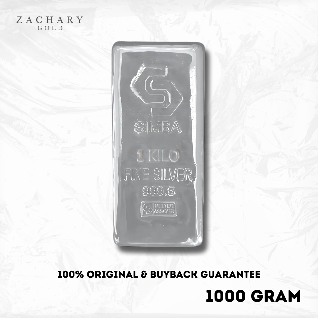SIMBA Logam Mulia Silver Perak 1000 gram Fine Silver 999.5 99.95%