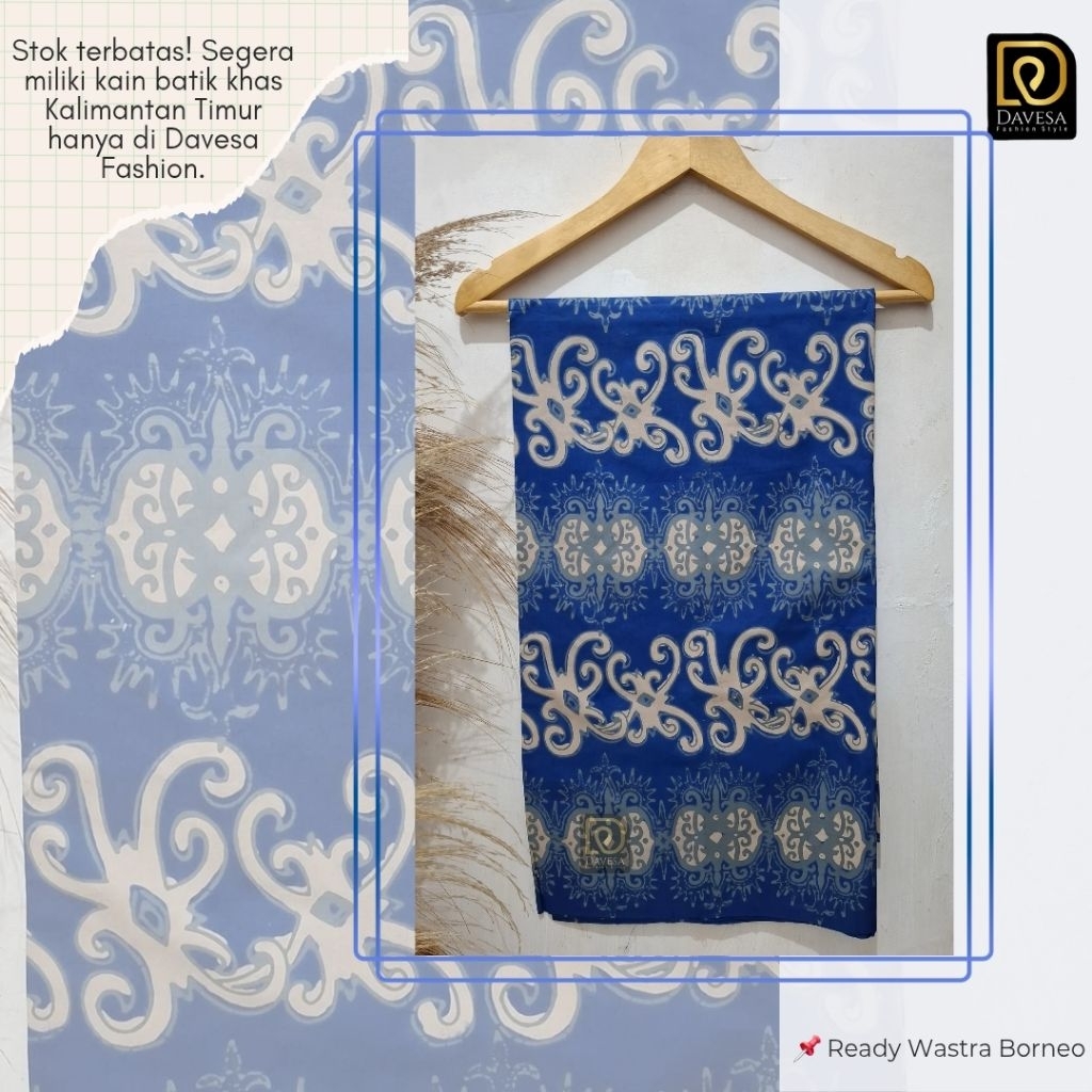 Kain Batik Cap Khas Kalimantan Timur – Katun Primisima Eksklusif (2,5m x 115cm)
