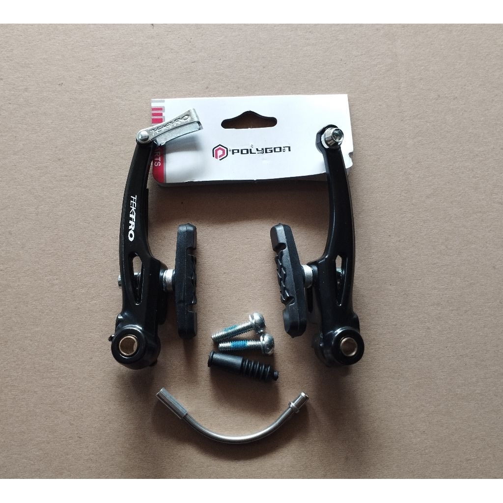 CALIPER REM POLYGON TEKTRO alloy vbrake v brake set kaliper sepeda mtb lipat bmx