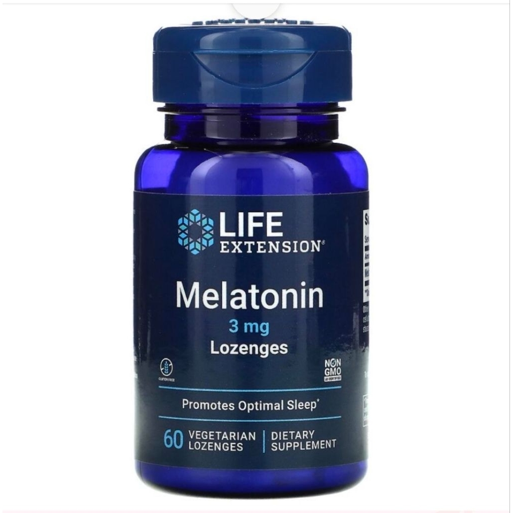 life extension melatonin 3 mg lozenges 60.lozenges