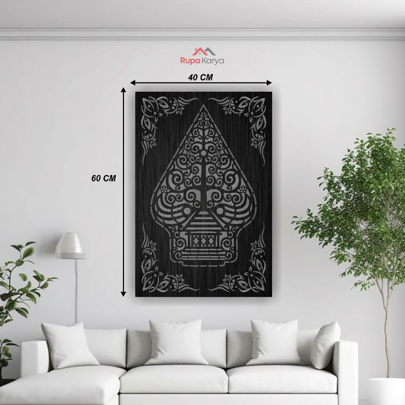 Pajangan Dinding Timbul Gunungan Wayang – Dekorasi Unik Bernuansa Budaya