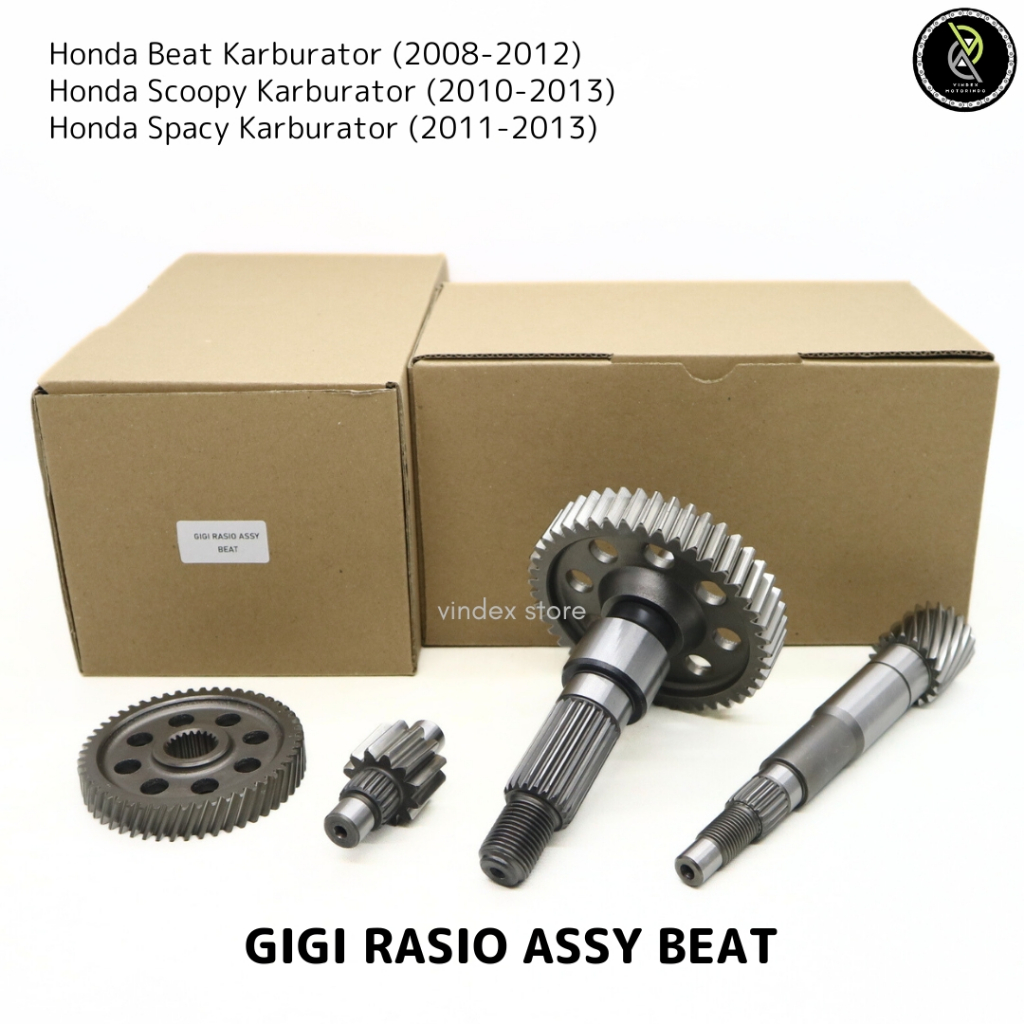 GIGI RASIO SET BEAT KARBU SCOOPY KARBU SPACY KARBU GEAR RASIO ASSY KVY