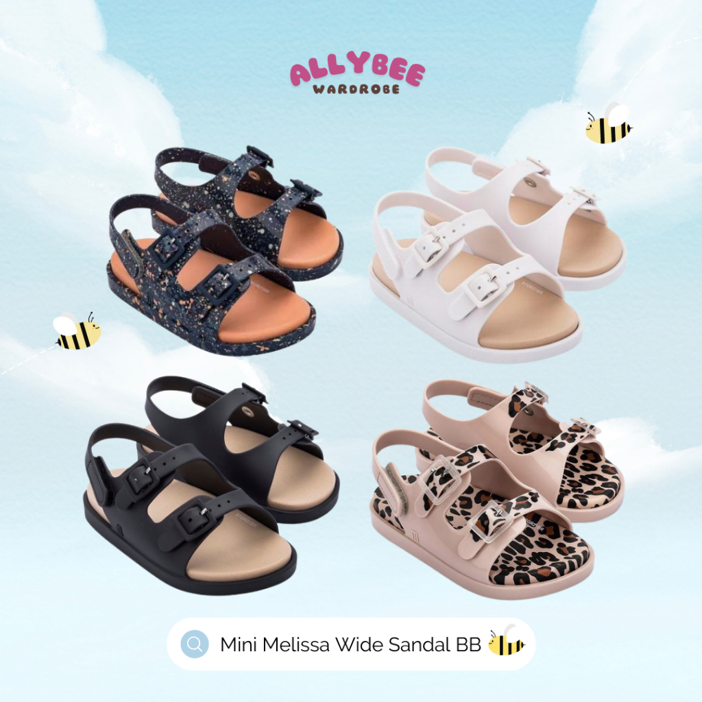 Sepatu Sandal Anak Perempuan Mini Melissa Wide Sandal BB
