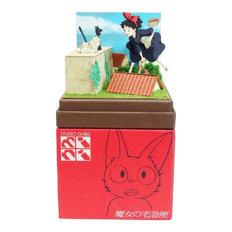 Sankei Miniatuart Studio Ghibli Kiki's Delivery Service Jiji Pajangan Mini Diorama Limited Edition