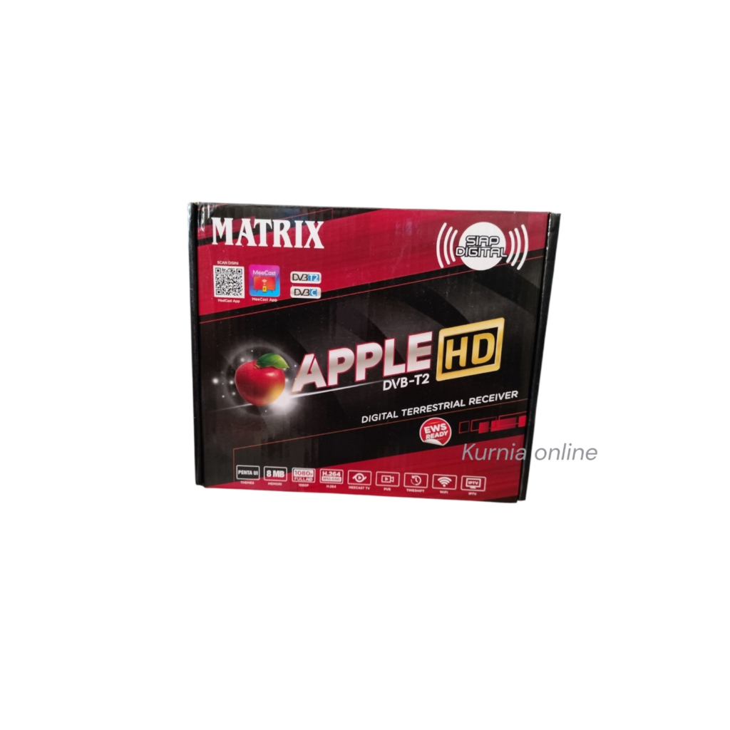 STB MATRIX APPLE MERAH DVB T2