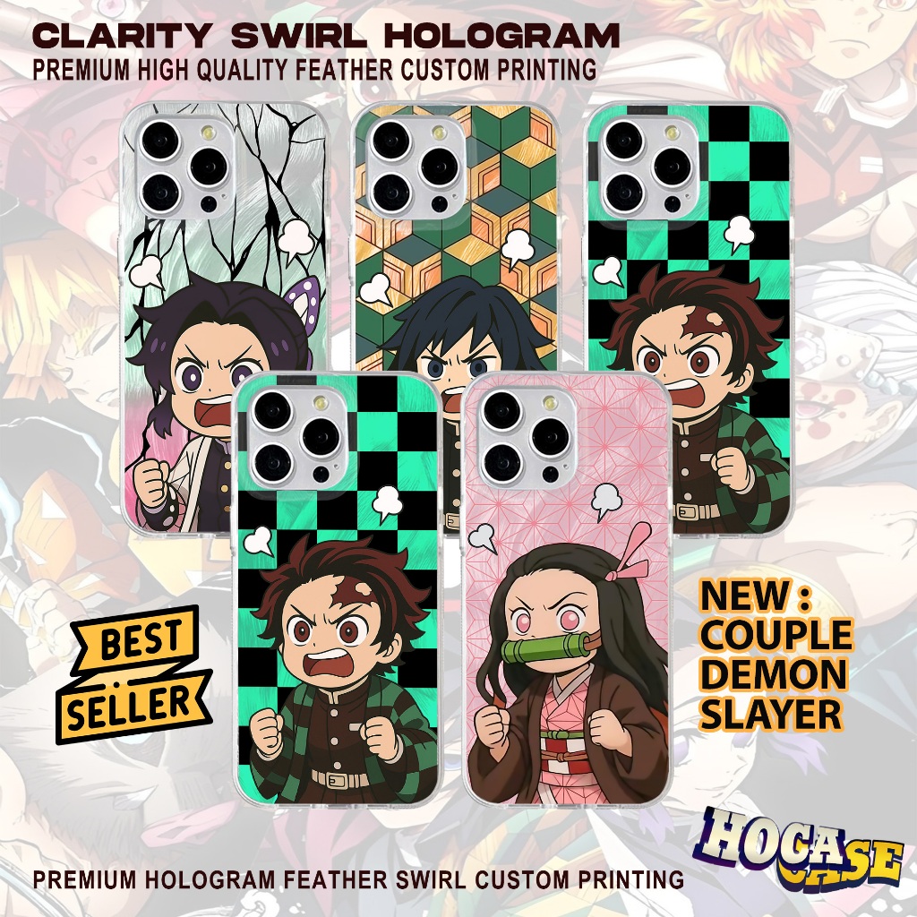 Case Couple Demon Slayer HC629 Oppo A5PRO A15 A16 A16K A5S A58 A78 RENO7 RENO8T RENO11 Casing HP Pre