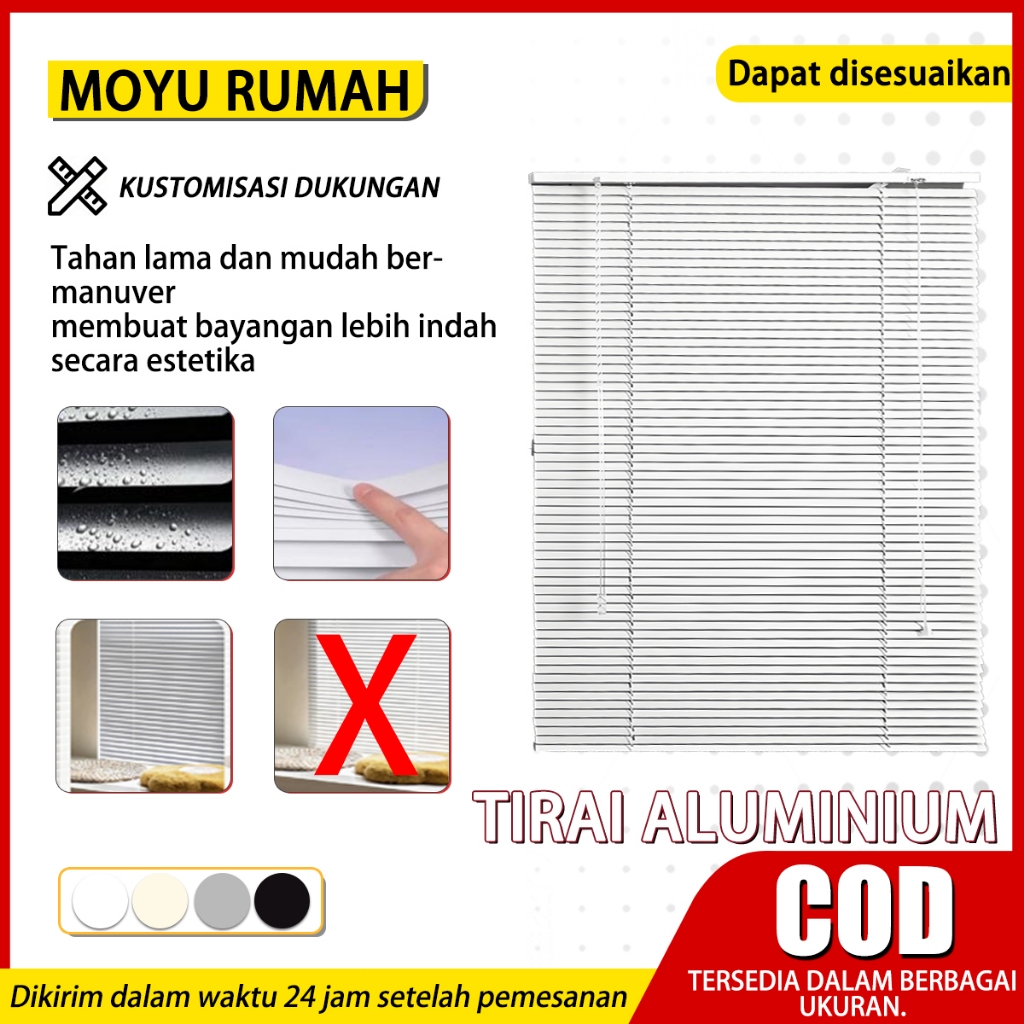 Venetian Blind One Control Chain -Venetian Blind Sharp Point  - Aluminium Aesthetic