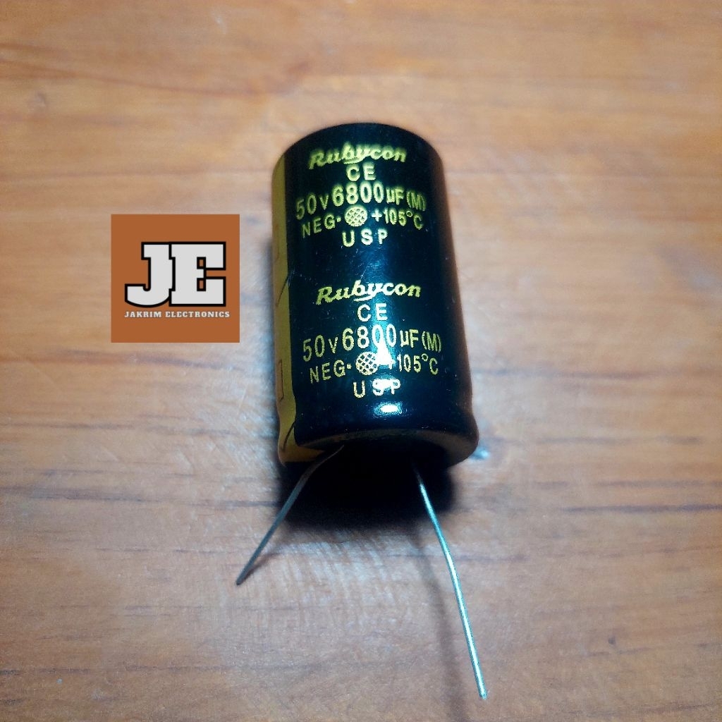 Kapasitor Kapasitor Capacitor Elco Elko 6800uf 50v RUBYCON