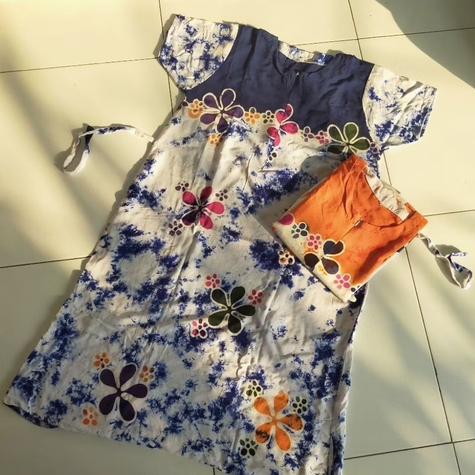 daster motif sunan mini dress daster batik cap Pekalongan daster remaja daster anak pakaian wanita p