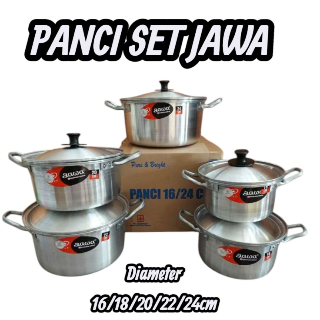 Panci Set Jawa / Panci Set isi 5