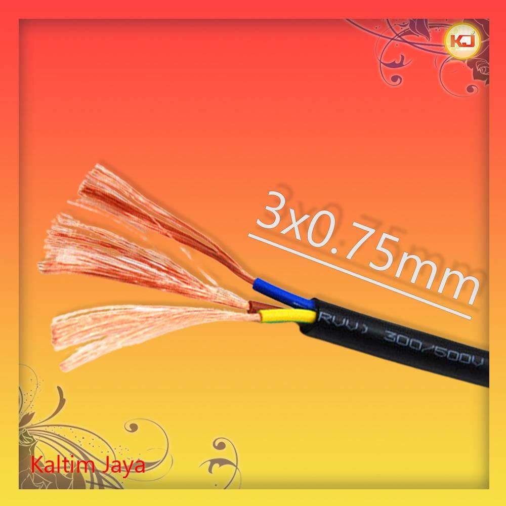 Kabel Listrik NYYHY 3x0.75mm Serabut Per Meter (3x0,75mm / 3x0.75 / 3x0,75 / 3 x 0.75 0,75 mm Metera