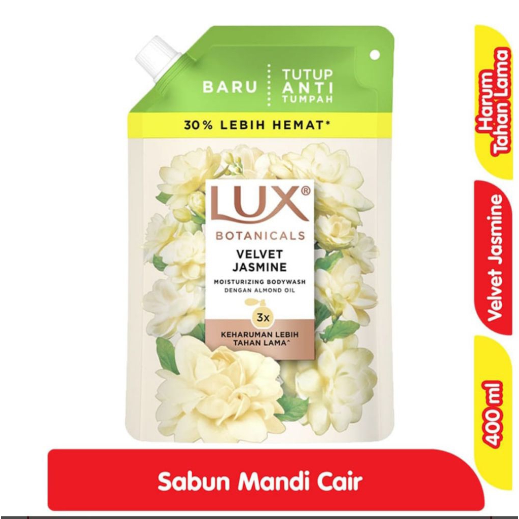 Lux cair jasmine 400 ml / lux sabun cair / lux jasmine / sabun mandi cair
