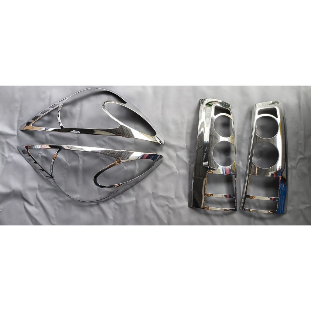 Paket garnish depan/belakang avanza/xenia 2004-2006 chrome