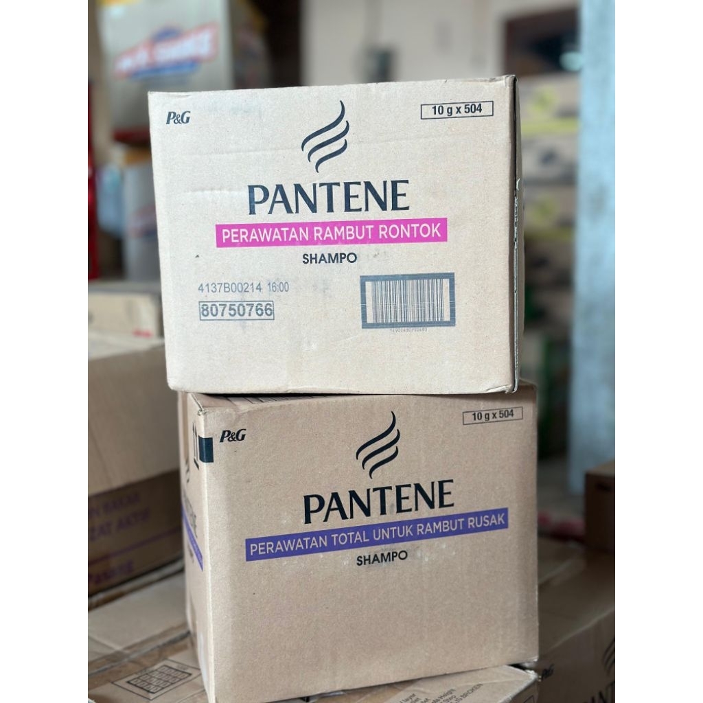 Paket Usaha 1 Dus Shampo Pantene 10ml isi 504 Sachet