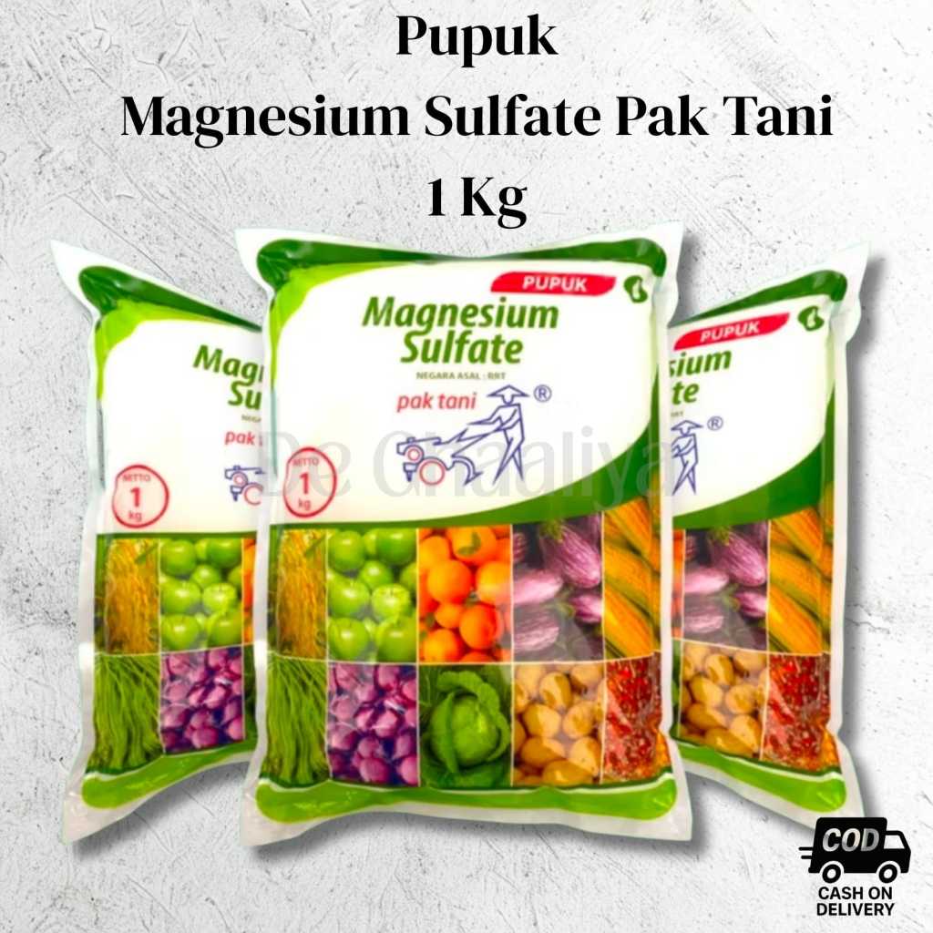 Pupuk Magnesium Sulfate Pak Tani 1 Kg | Pupuk Kristal Mgso4 | Pupuk Tanaman Magnesium Sulfate | Pak 