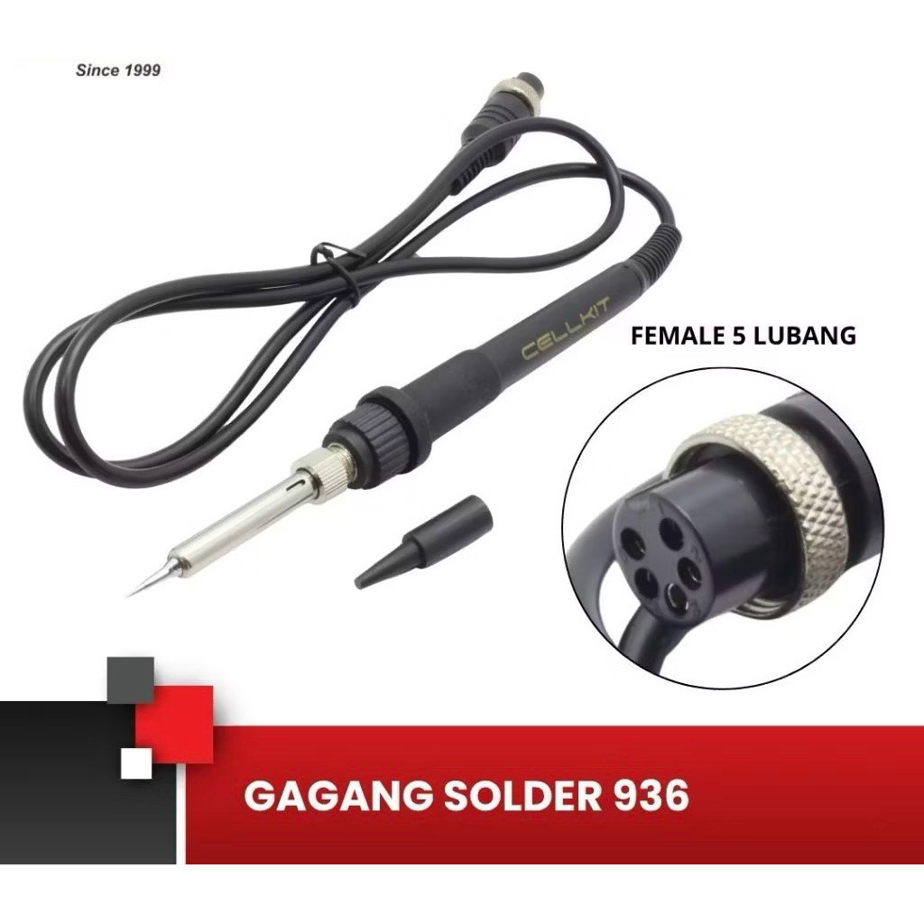 GAGANG SOLDER FEMALE 936 CELL KIT SOCKET 5 PIN