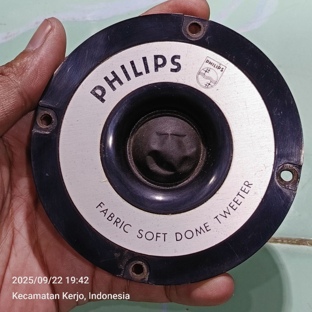 speaker tweeter PHILIPS Soft Dome bekas original made in Belgium