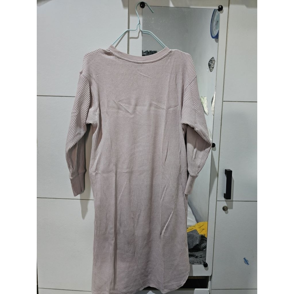 mididress knit waffle Uniqlo