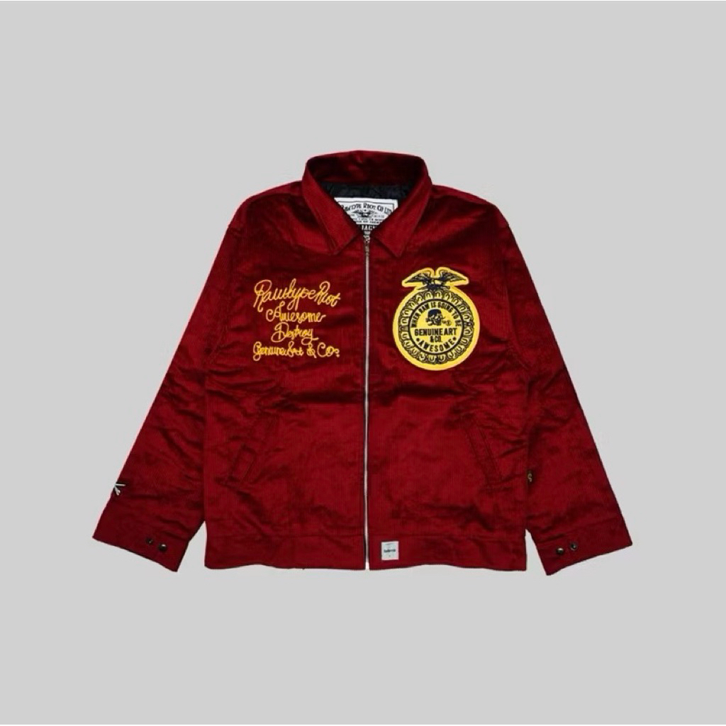 100% Original - Rawtype Riot - Work Jacket - Riotmfg Maroon