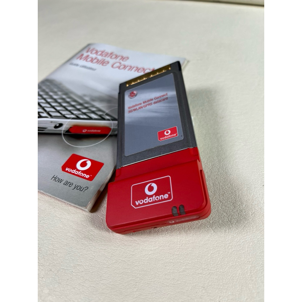 (Preloved) [Collector Item] Modem Vodafone GT Fusion 3G WiFi PCMCIA - Mint Condition - Fullset