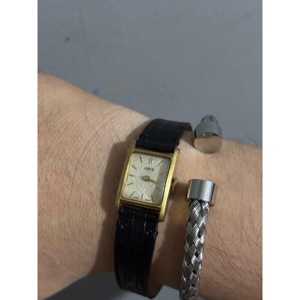 Tank Oris Vintage Gold Plate Manual Winding