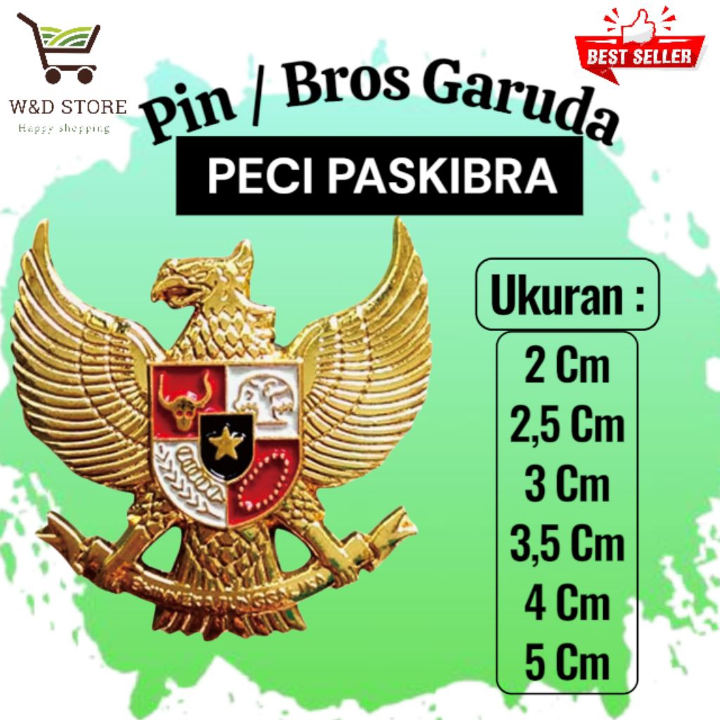 Bros/Pin Garuda peci Paskibra