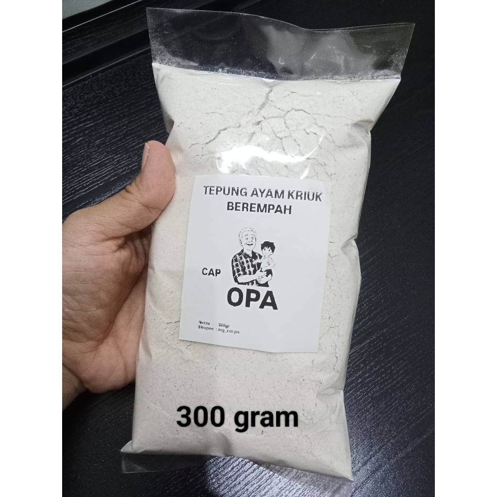 

TEPUNG AYAM KRIUK BEREMPAH (CAP OPA) 300 GRAM