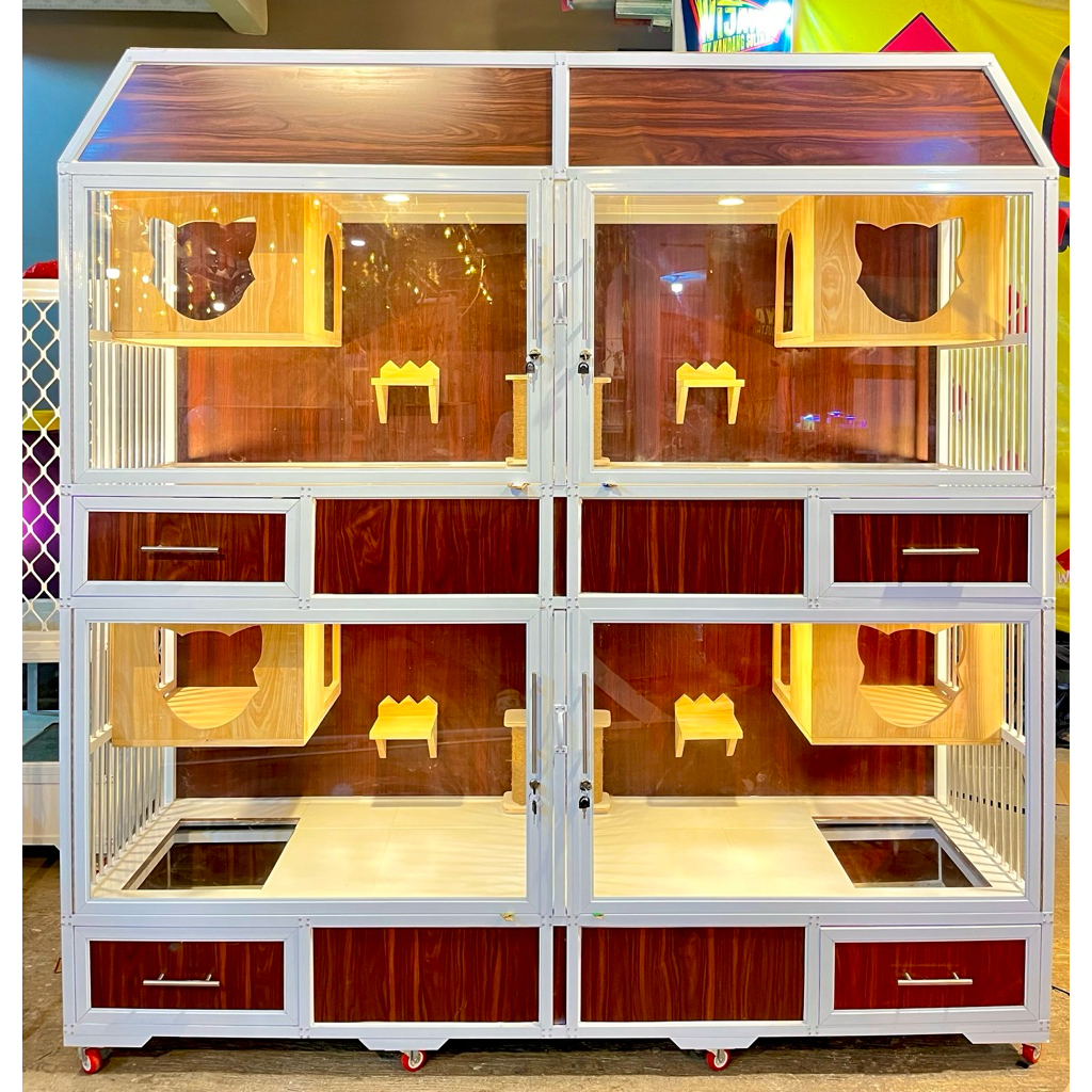 PROMO Kandang Kucing Alumunium 4 Kamar