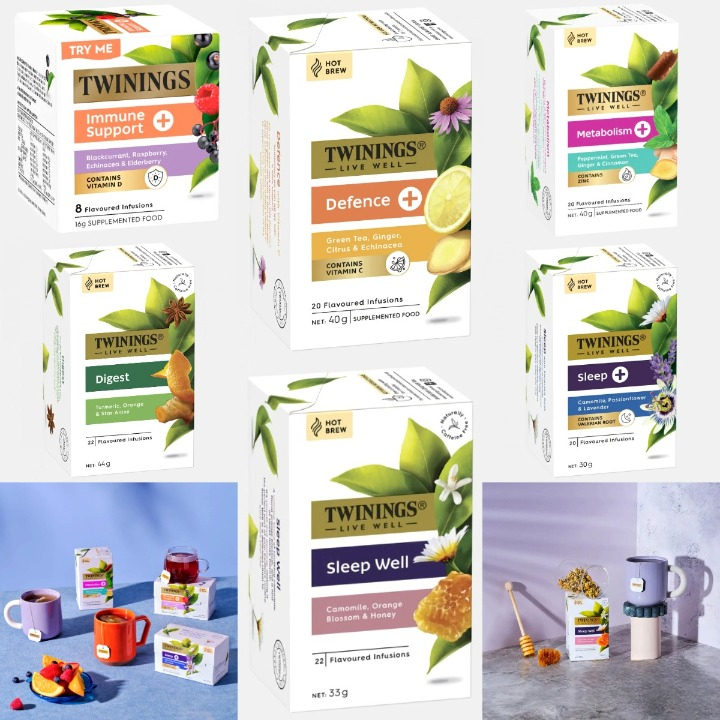 Twinings Live Well Tea Sleep Digest Focus Immune Tea Bags Australia