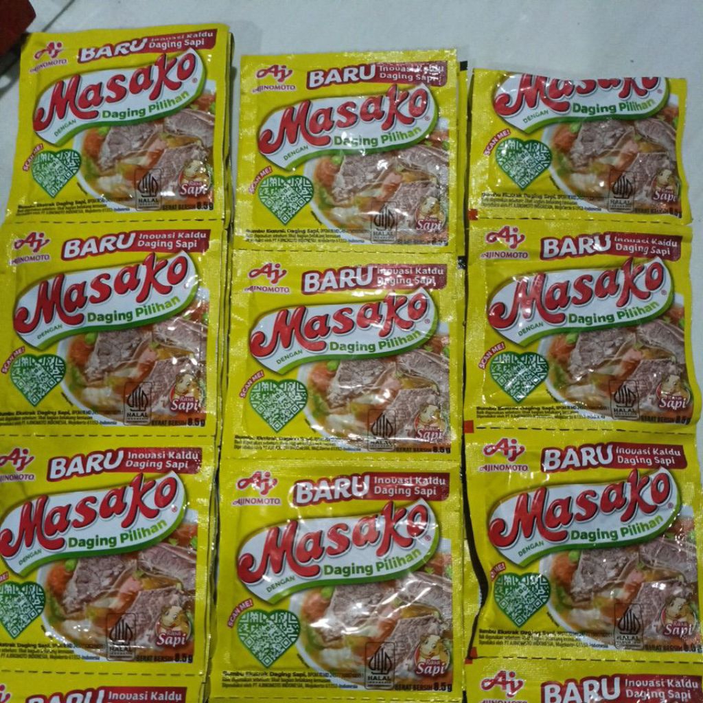 

paket bumbu penyedap masako rasa sapi isi 48pcs