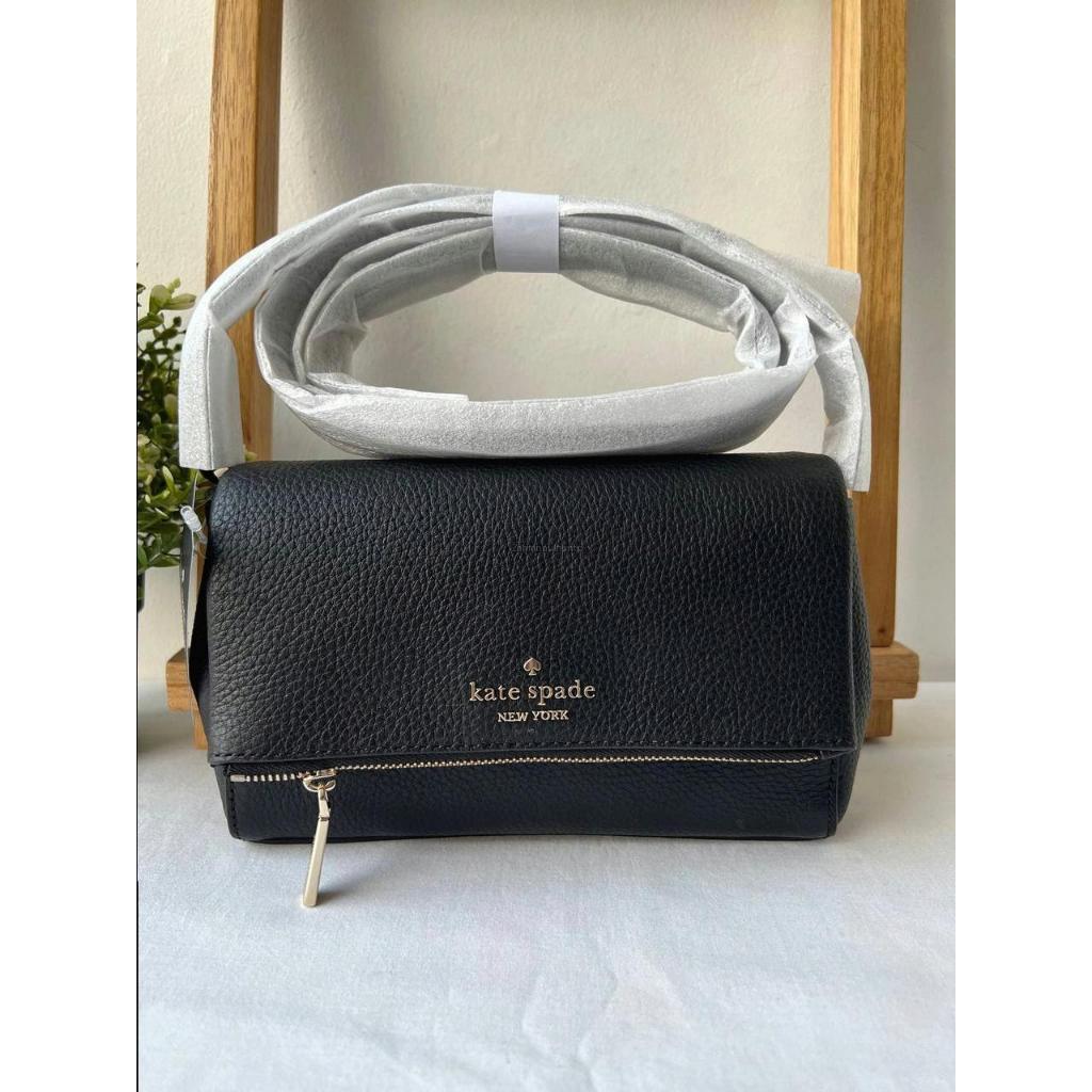 Ks Leila Flap Zip Crossbody Black