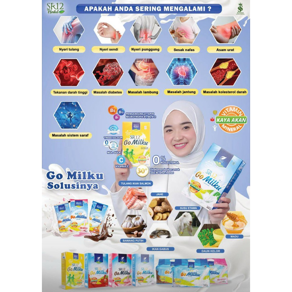 

Gomilku Sachet SR12 Susu Kambing Etawa Isi 40 Sachet Kemasan Praktis