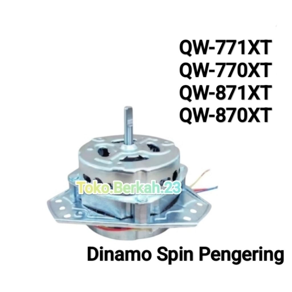 DINAMO SPIN PENGERING AQUA QW-771XT QW-770XT QW-871XT QW-870XT Motor Pengering Mesin Cuci Aqua 2 Tab