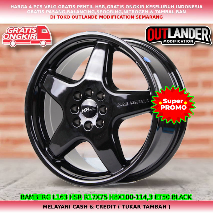 velg ring17 velg mobil Kijang LGX| Veloz| Avanza| Livina| Panther| Xenia| dll hsr bamberg R17