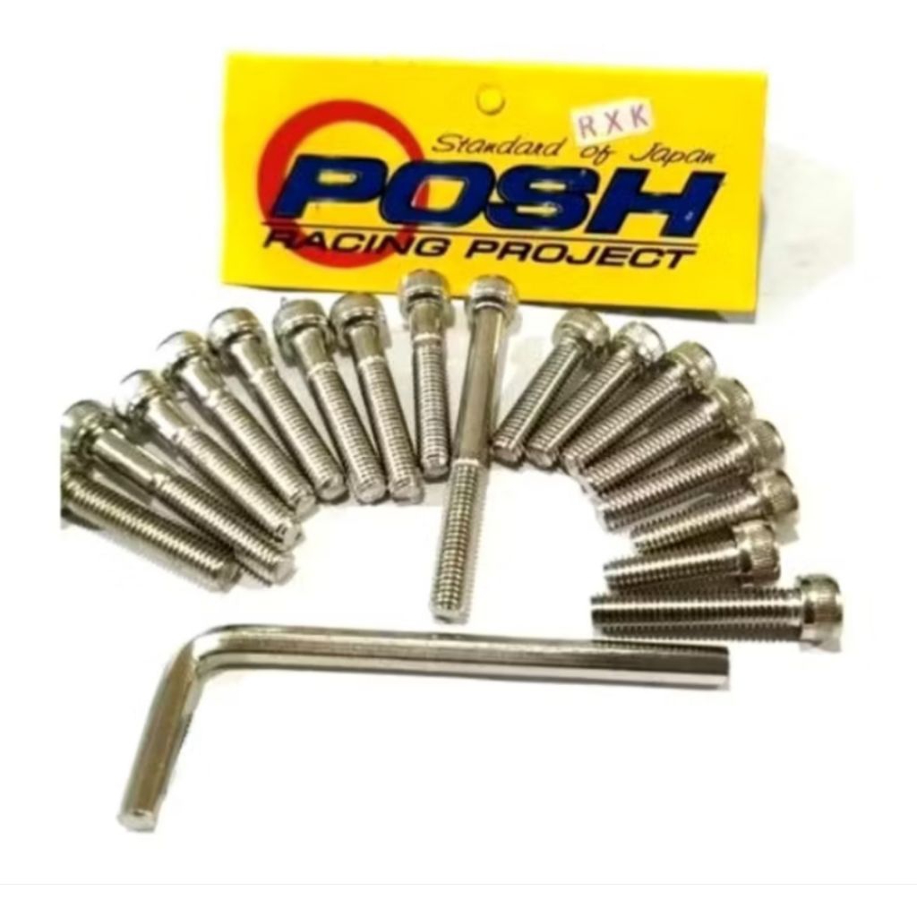 Baut Blok L Bak Kopling RX King Baut Mesin Kanan Kiri Magnet Kopling Rx King Set