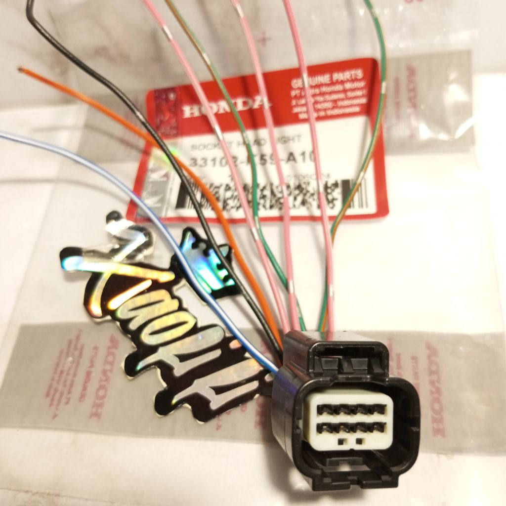 socket lampu Vario 125 led, Vario 150 old/new kabel pin 8