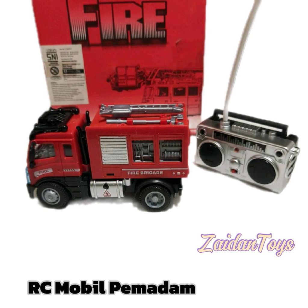 Mainan Mobil Pemadam Remot Control Rc Truk Pemadam