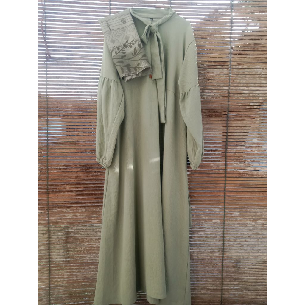 gamis crinkle premium by azp fashion free hijab